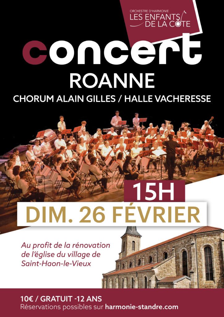 Concert à Roanne @ Chorum Alain Gilles, Halle Vacheresse - Roanne