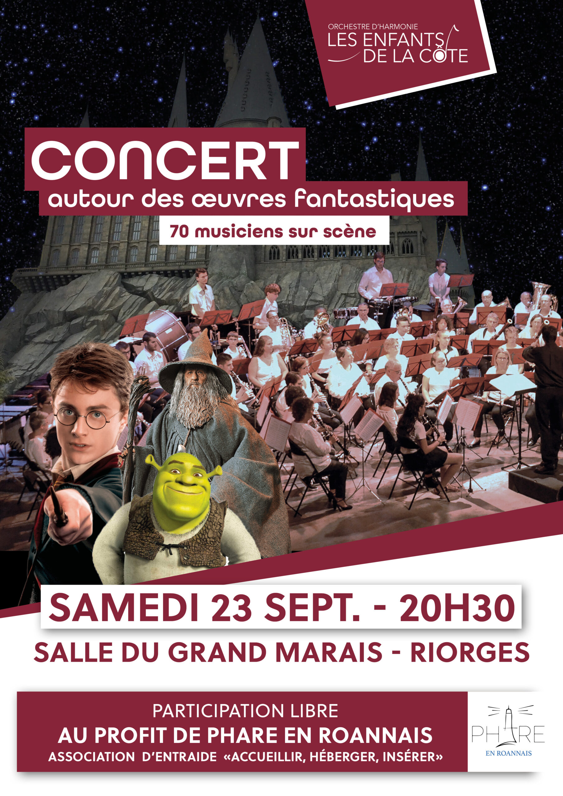 concert-orchestre-riorges-phare en Roannais-les enfants de la côte